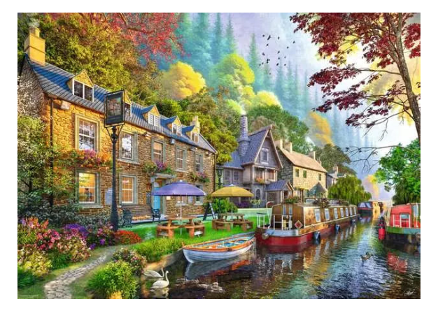 Down the Lane No.6 Canal side Lane - Ravensburger 1000pcs