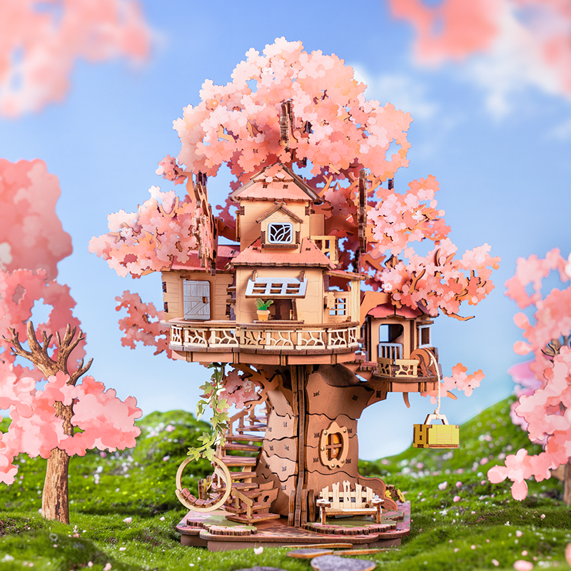 Sakura Tree House - Paper-chain Models and Hobbies