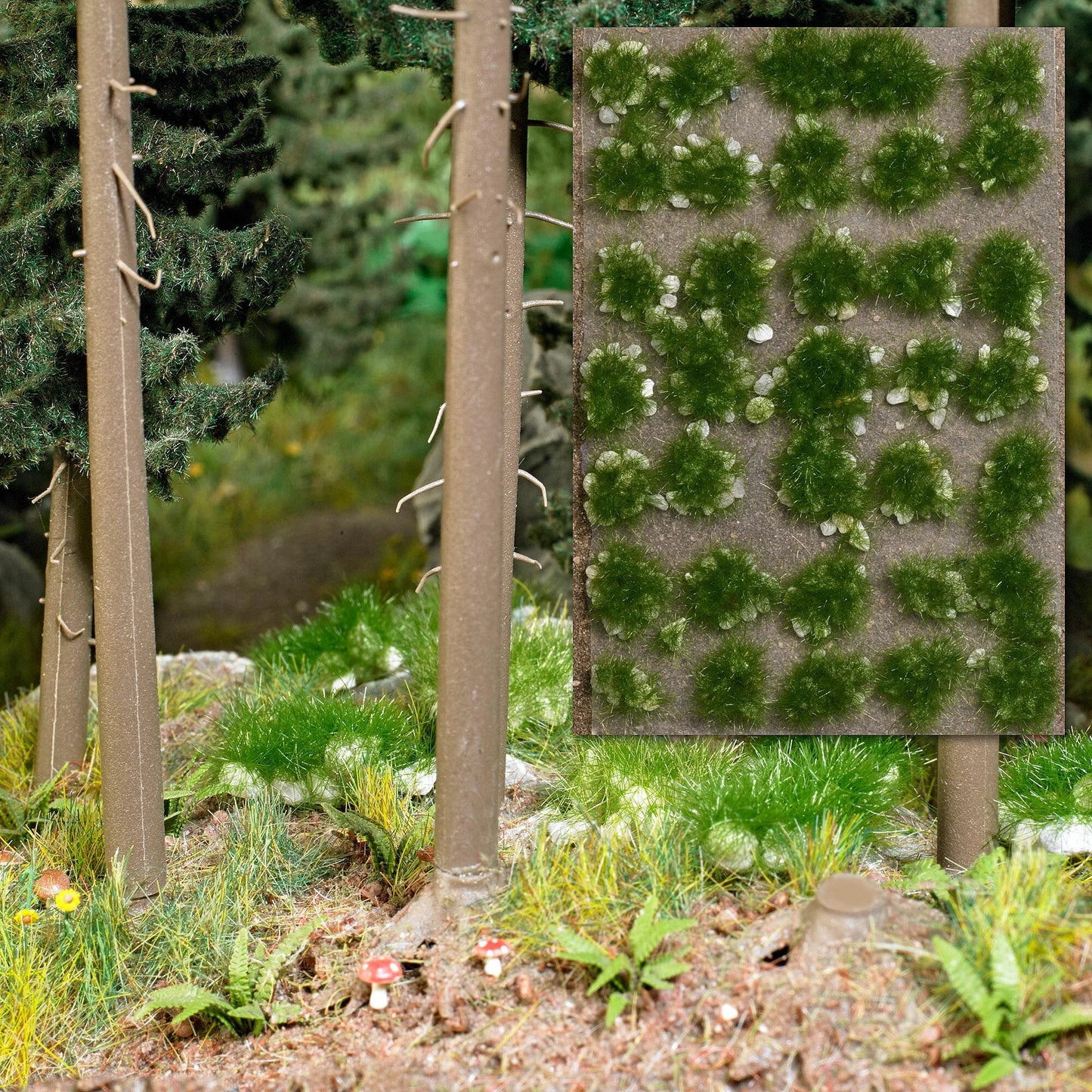 Grass Tufts - Summer - Paper-chain Models and Hobbies