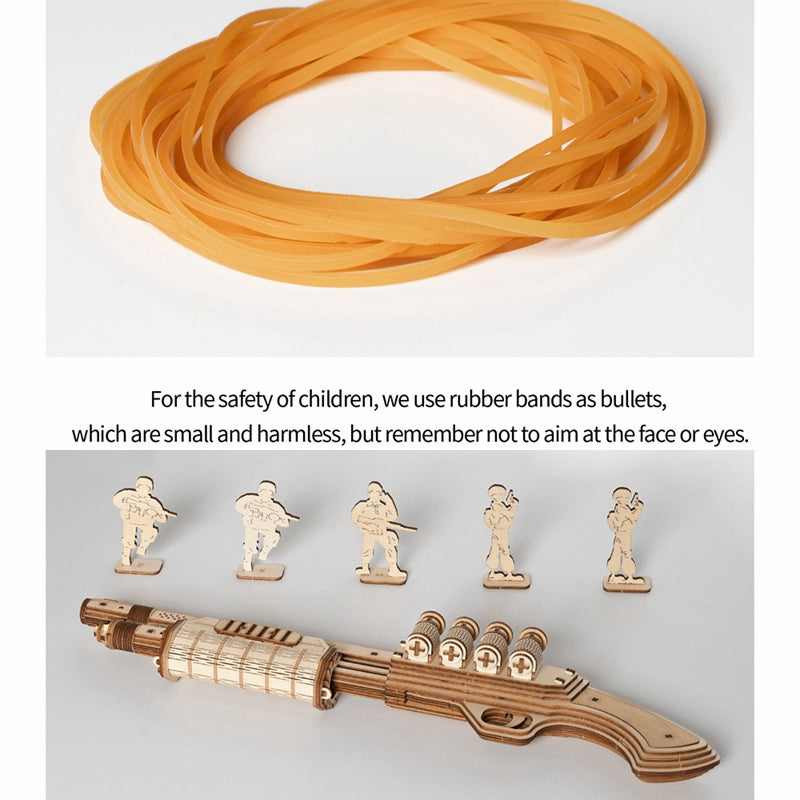 Terminator M870 Wooden Toy Gun - Paper-chain Models and Hobbies