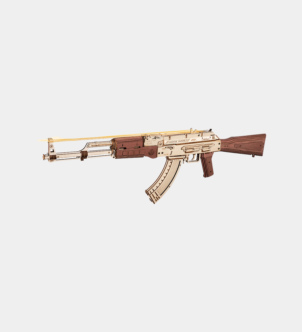 AK-47 Rifle Wooden Toy - Paper-chain Models and Hobbies