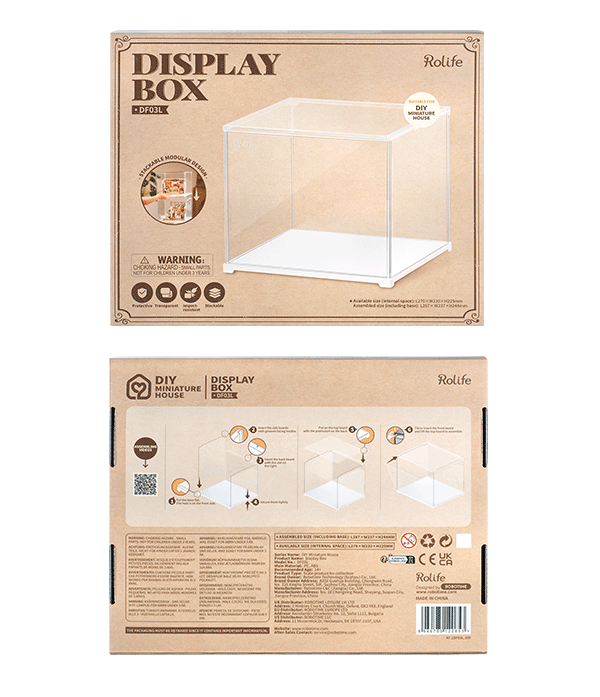 Miniature House Display Box DF03L - Paper-chain Models and Hobbies
