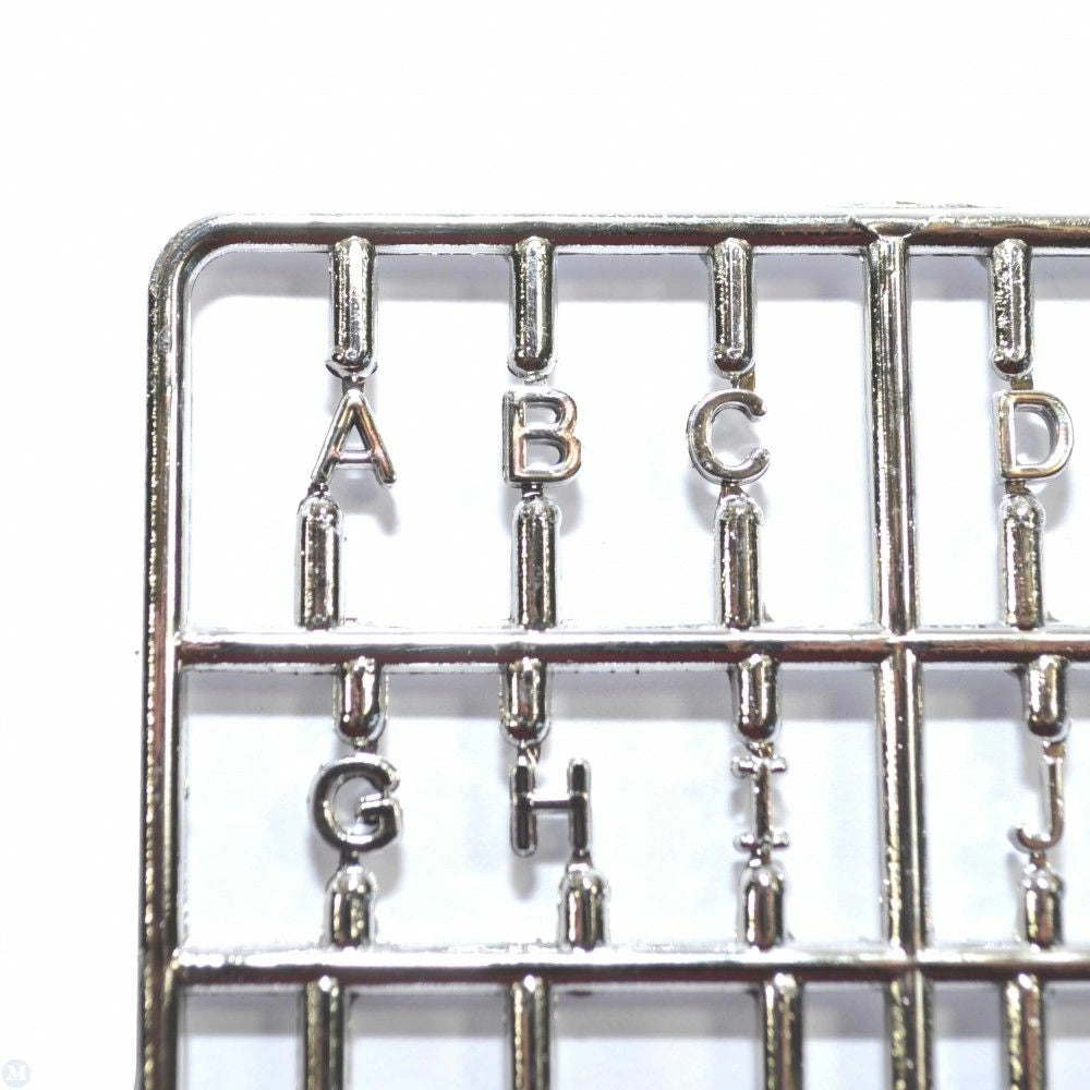 Silver Letters and Numbers - Paper-chain Models and Hobbies