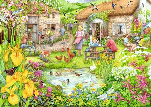 Cosy Café No 3 Valley Cafe Farm - Ravensburger 1000pcs - Paper-chain Models and Hobbies