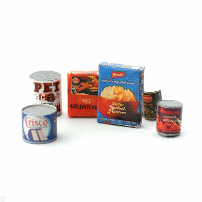 Assorted Groceries Tins and Packets - Paper-chain Models and Hobbies