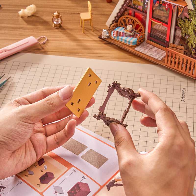 A-Frame Log Cabin - Paper-chain Models and Hobbies