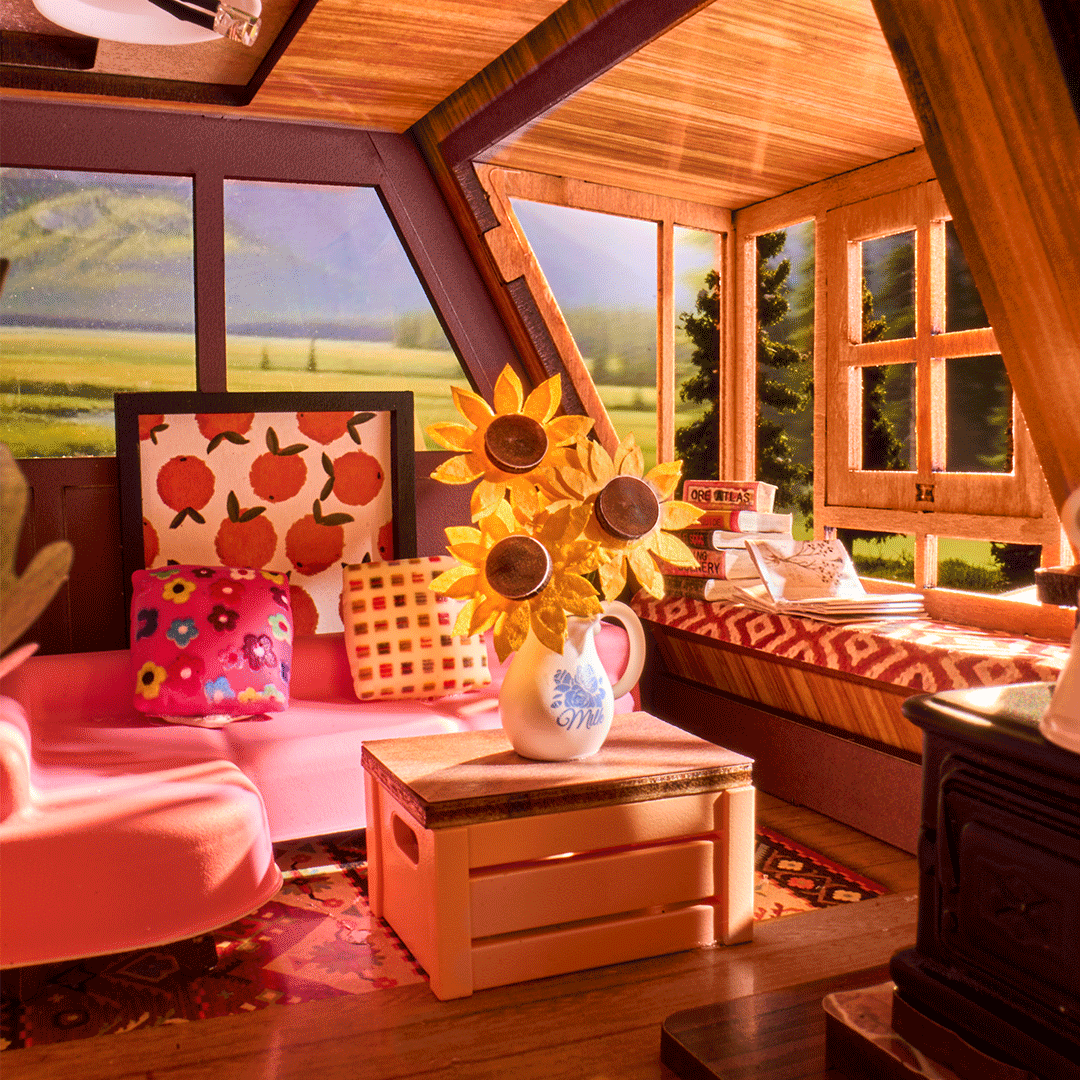 A-Frame Log Cabin - Paper-chain Models and Hobbies