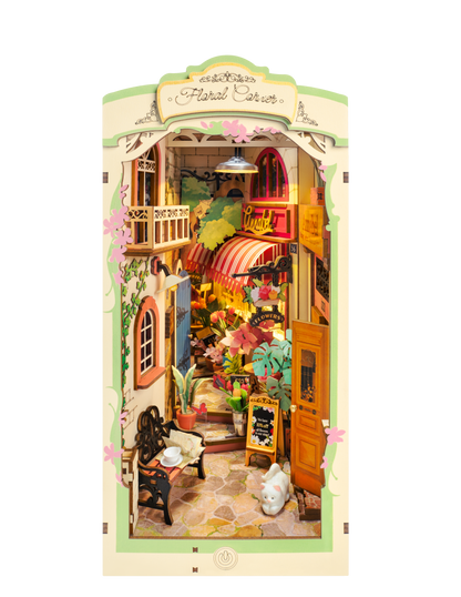 Floral Corner Book Nook - Paper-chain Models and Hobbies