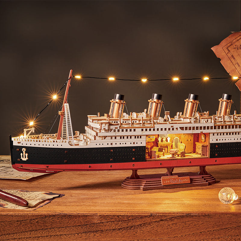 Eternal Atlantic Voyager (Titanic) 3D Wooden Kit - Paper-chain Models and Hobbies