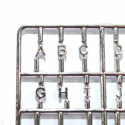 Silver Letters and Numbers - Paper-chain Models and Hobbies
