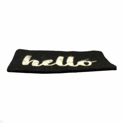 Black Hello Mat - Paper-chain Models and Hobbies