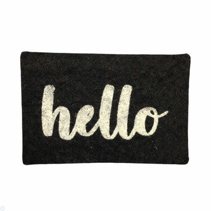 Black Hello Mat - Paper-chain Models and Hobbies